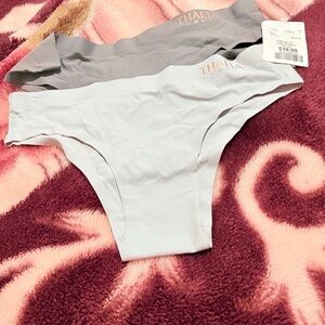 Thalia Sodi Girls' Seamless Hipster Bottoms - Light Gray and Gray
